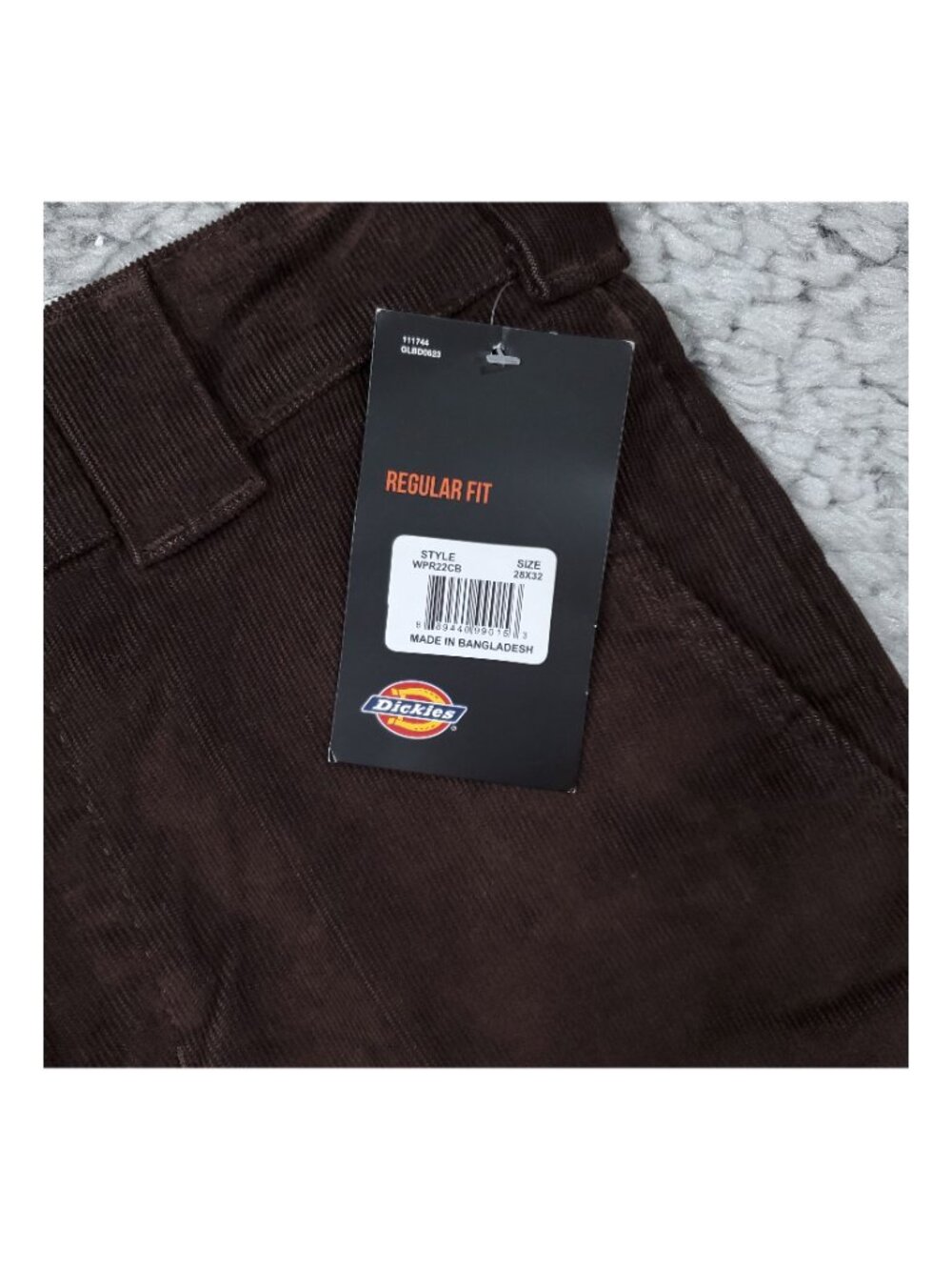 Dickies Corduroy Regular Fit Straight Leg Chino Pants Men's Size 28x32 Brown - Picture 5 of 7
